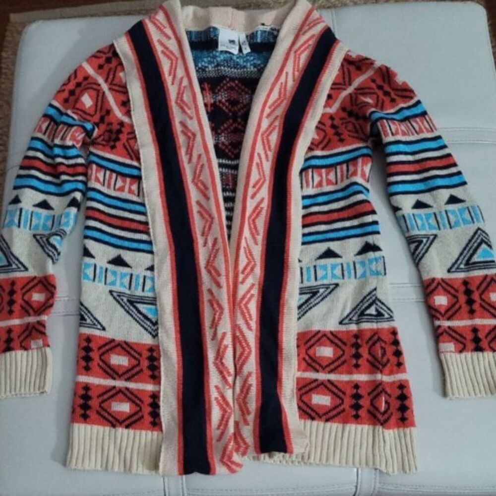 Pink Owl Aztec Vintage style‎ Cardigan